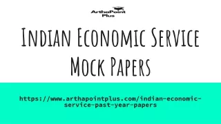 Indian Economic Service Mock Papers