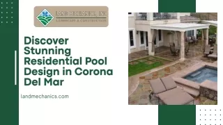 Discover Stunning Residential Pool Design in Corona Del Mar