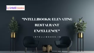 IntelliBooks Innovating the Restaurant Industry