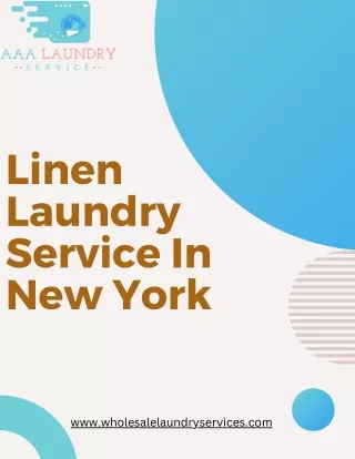 Get Specialist Linen Laundry Service in New York