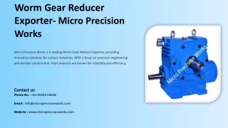 Worm Gear Reducer Exporter, Best Worm Gear Reducer Exporter