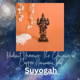 Radiant Reverence The Elegance of Copper Hanuman Idol