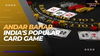 Andar Bahar India's Popular Card Game