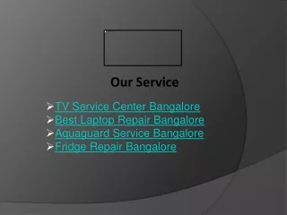 TV Service Center Bangalore