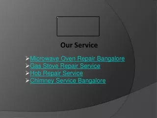 Microwave Oven Repair Bangalore