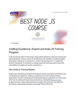 Crafting Excellence_ Expert-Led Node - PDF