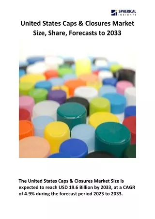 United States Caps & Closures Market 