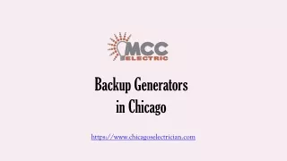 Backup Generators in Chicago - www.chicagoselectrician.com