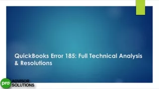 Troubleshoot QuickBooks Online Error 185  Expert Solutions (1)