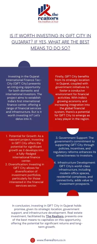 Is it worth investing in GIFT City in Gujarat If yes, what are the best means to do so (1)