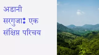 ​अडानी सरगुजा: एक संक्षिप्त परिचय