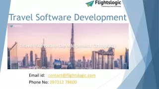 Travel Software Development