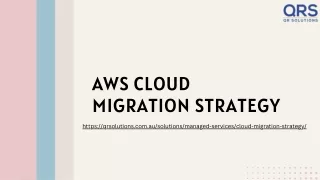 Cloud Migration Services Australia | AWS Cloud migration | QR Solutions