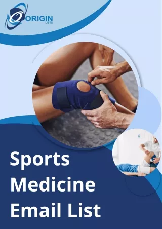 Sports Medicine Email List