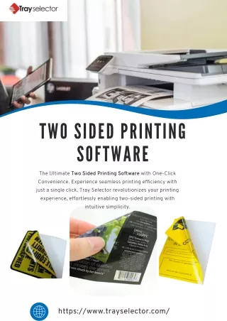 Two sided printing software