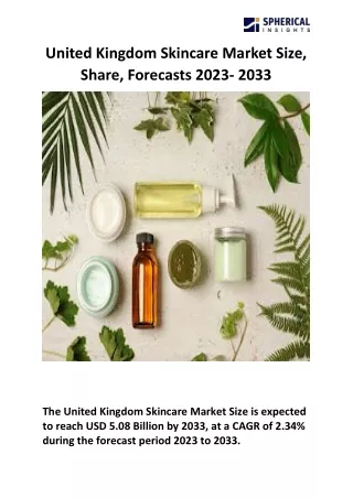 United Kingdom Skincare Market Size