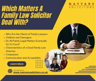 Which Matters A Family Law Solicitor Deal With