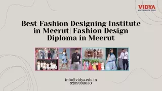 Best Fashion Designing Institute in Meerut Fashion Design Diploma in Meerut