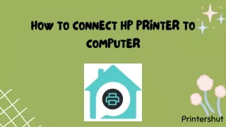 How to connect HP printer to computer