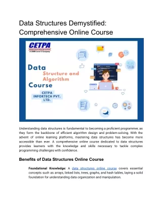 Data Structures Demystified_ Comprehensive Online Course