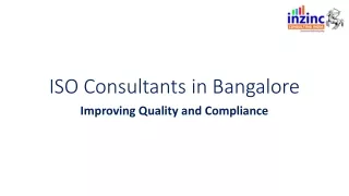 ISO Consultants in Bangalore-ISO Certification Consultancy