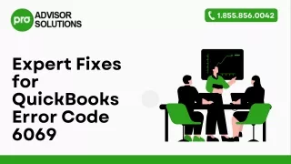 Quick Ways To Fix QuickBooks Error Code 6069