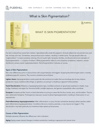 What is Skin Pigmentation?