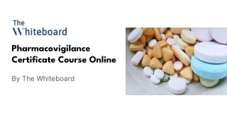 Pharmacovigilance Certificate Course Online by The Whiteboard