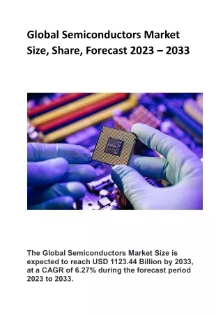 Global Semiconductors Market