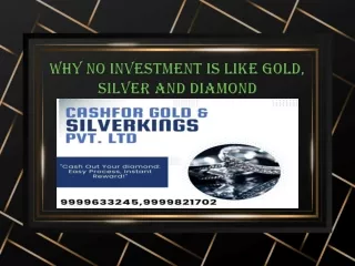 Why No Investment Is Like Gold, Silver And Diamond?