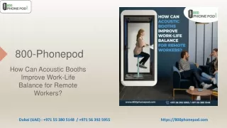 How Can Acoustic Booths Improve Work-Life Balance for Remote Workers