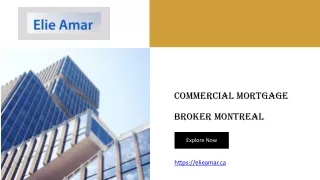 Commercial Mortgage Broker Montreal - elieamar.ca