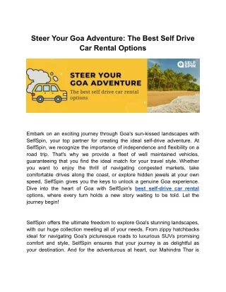 Steer Your Goa Adventure_ The Best Self Drive Car Rental Options