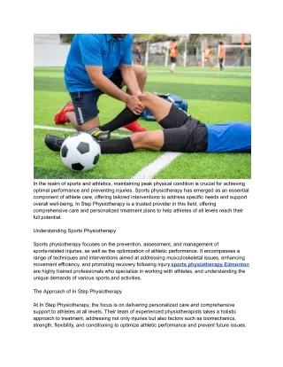 How to Maximize the Benefits of Sports Physiotherapy in Training Regimens_