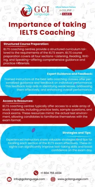 Importance of taking IELTS Coaching with GCI Language