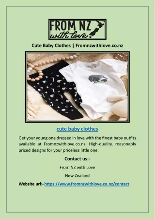 Cute Baby Clothes | Fromnzwithlove.co.nz