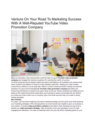 Venture On Your Road To Marketing Success (2)