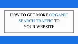 Unlocking Online Success: 5 Simple Strategies to Boost Organic Search Traffic