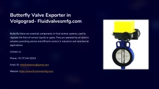 Butterfly Valve Exporter in Volgograd, Best Butterfly Valve Exporter in Volgogra