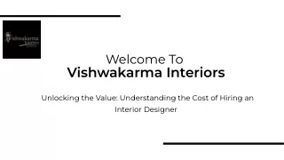 Cost Of Hiring An Interior Designer | Vishwakarma Interiors