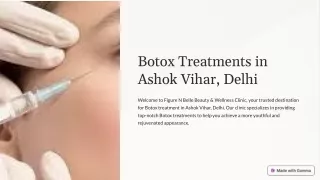 Botox treatment in Ashok Vihar Delhi-Figure N Belle