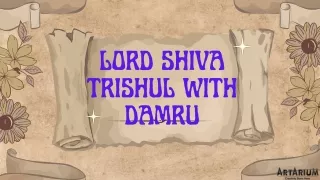 Lord Shiva Trishul With Damru