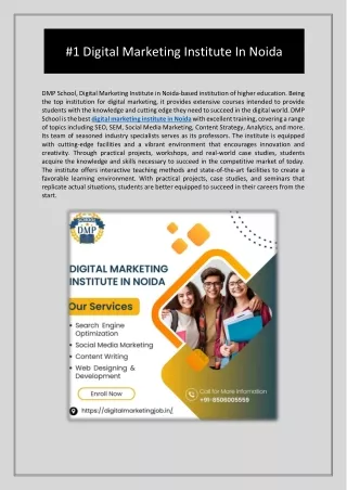 Digital Marketing Institute In Noida