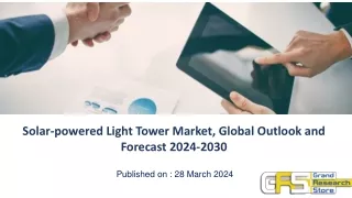 Solar-powered Light Tower Market, Global Outlook and Forecast 2024-2030