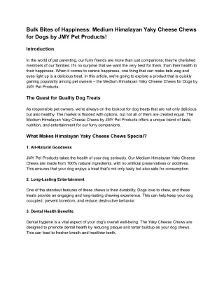 Bulk Bites of Happiness_ Medium Himalayan Yaky Cheese Chews for Dogs by JMY Pet Products!