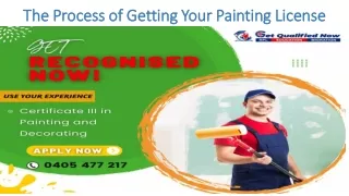 The Process of Getting Your Painting License