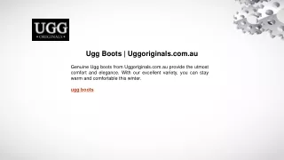 Ugg Boots | Uggoriginals.com.au