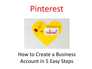 Pinterest: How to Create a Business Account