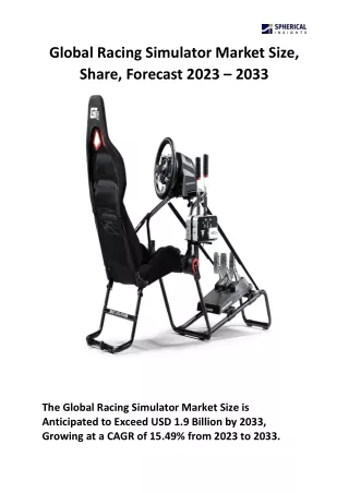 Global Racing Simulator Market Size