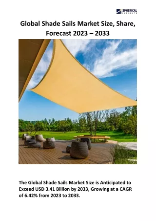 Global Shade Sails Market Size